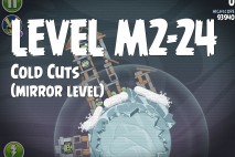 Angry Birds Space Cold Cuts Mirror Level M2-24 Walkthrough