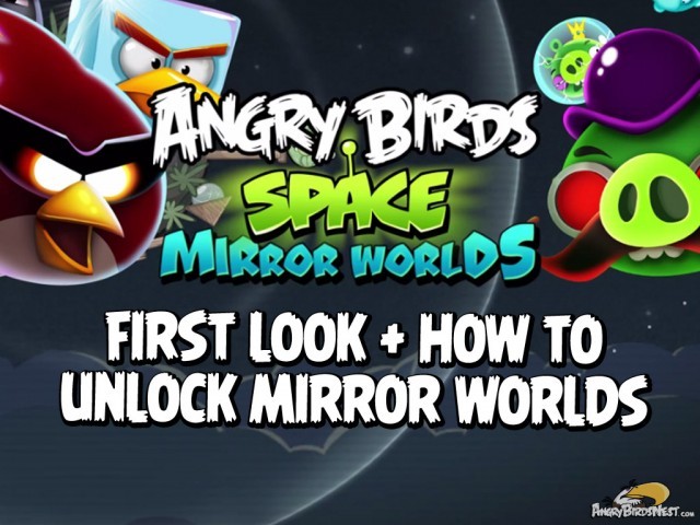 angry birds space hd mirror world