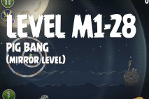 Angry Birds Space Pig Bang Mirror Level M1-28 Walkthrough