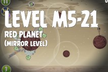Angry Birds Space Red Planet Mirror Level M5-21 Walkthrough