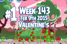 Angry Birds Friends 2015 Valentine’s Day Tournament Level 1 Week 143 Walkthrough