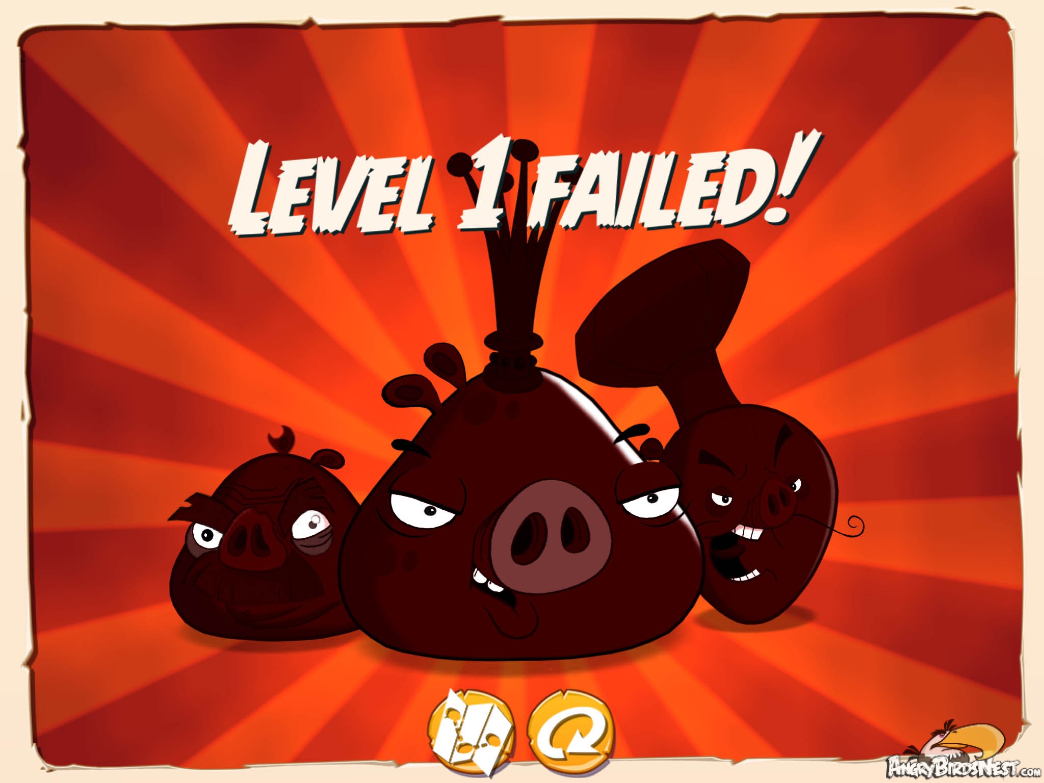 Angry Birds Under Pigstruction Soft Launch Level Failed Angrybirdsnest