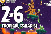 Angry Birds Seasons Tropigal Paradise Level 2-6 Walkthrough