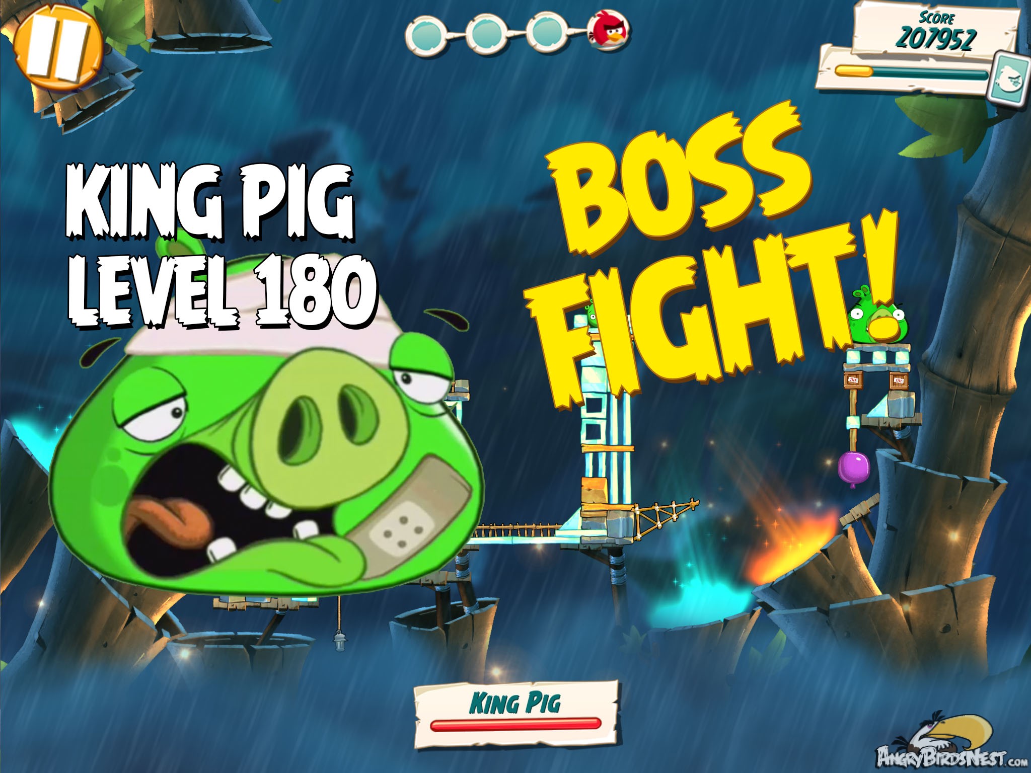 Angry Birds King Pig Level