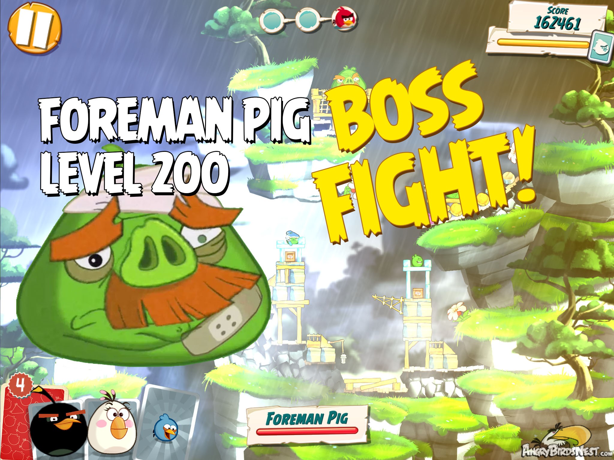 Angry Birds Under Pigstruction Boss Fight 20 Level 200