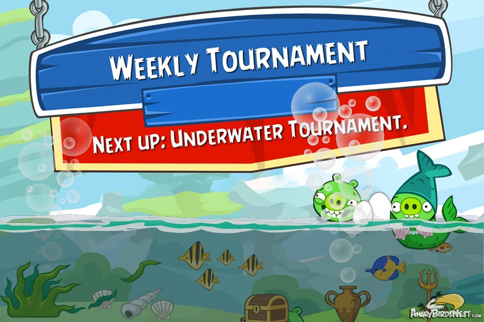 Angry Birds Friends Special Underwater Tournament Next Week!