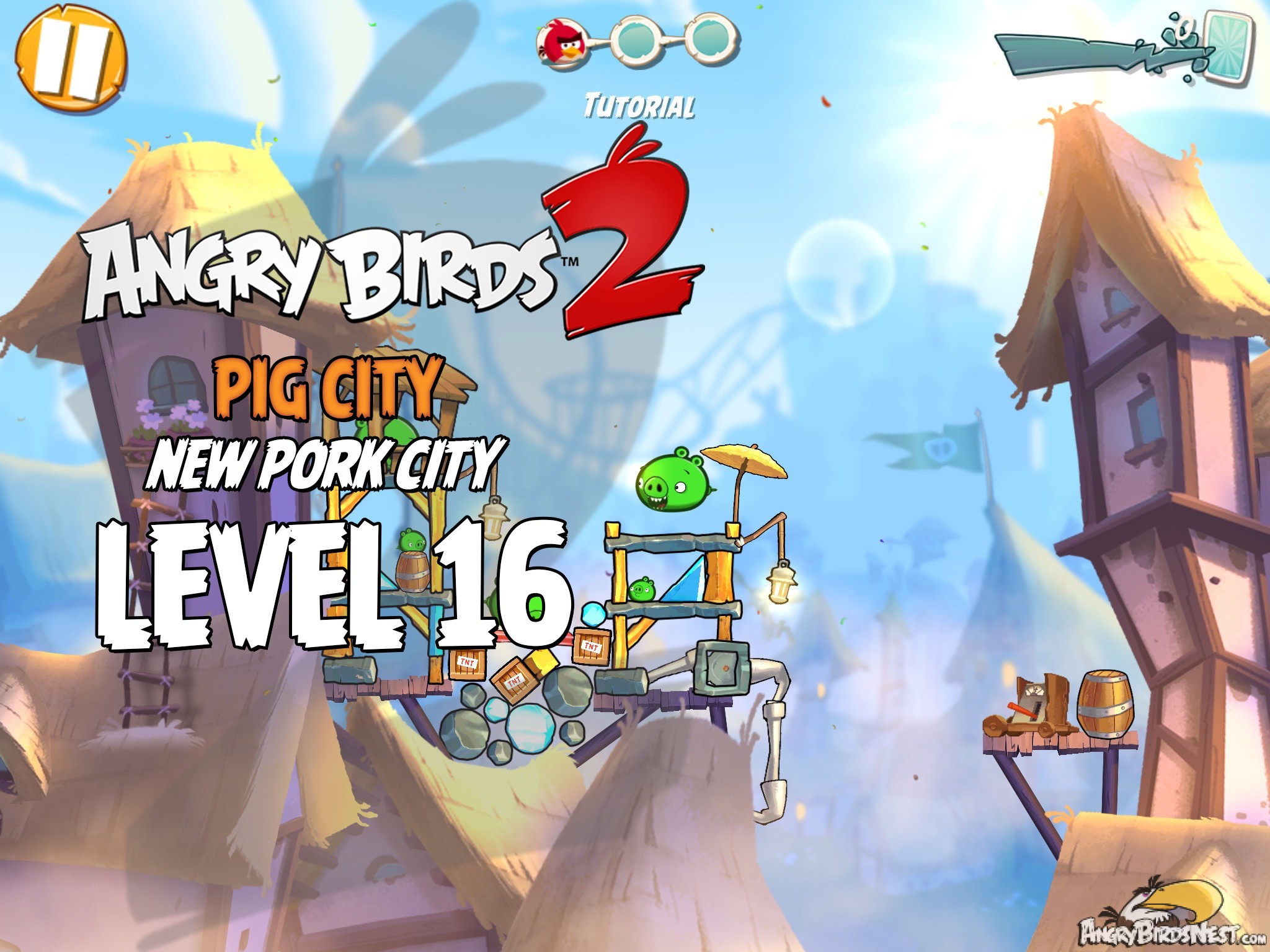 Angry Birds 2 Pig City New Pork City Level 16