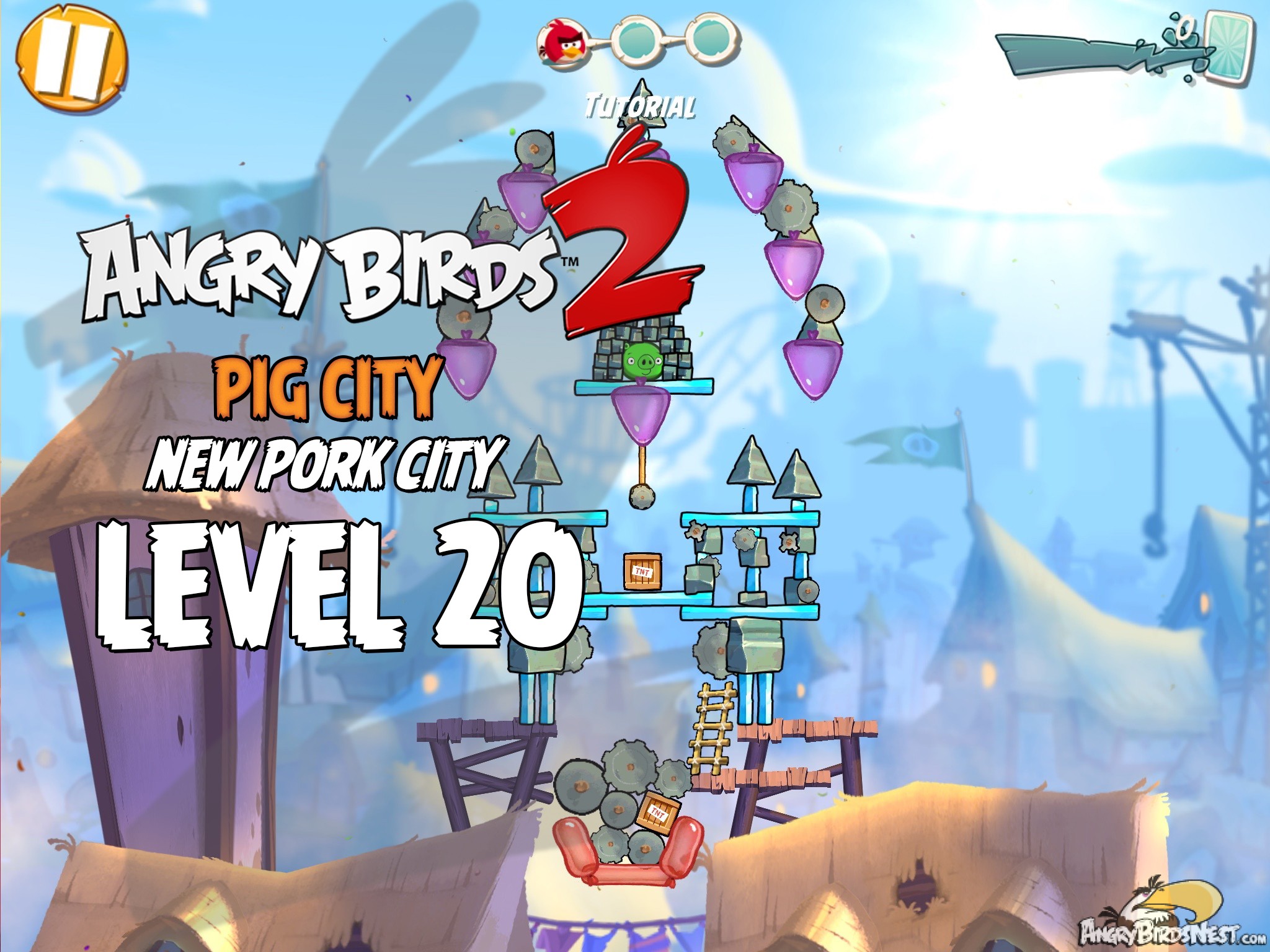 Angry Birds 2 Pig City New Pork City Level 20