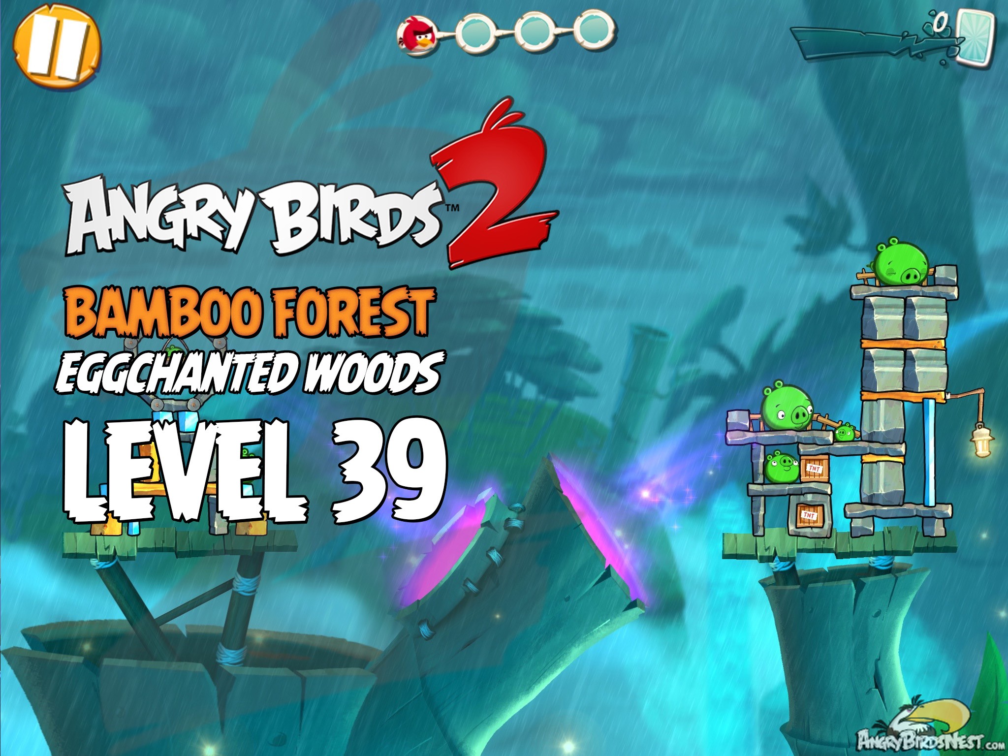 Angry Birds 2 Bamboo Forest Eggchanted Woods Level 39