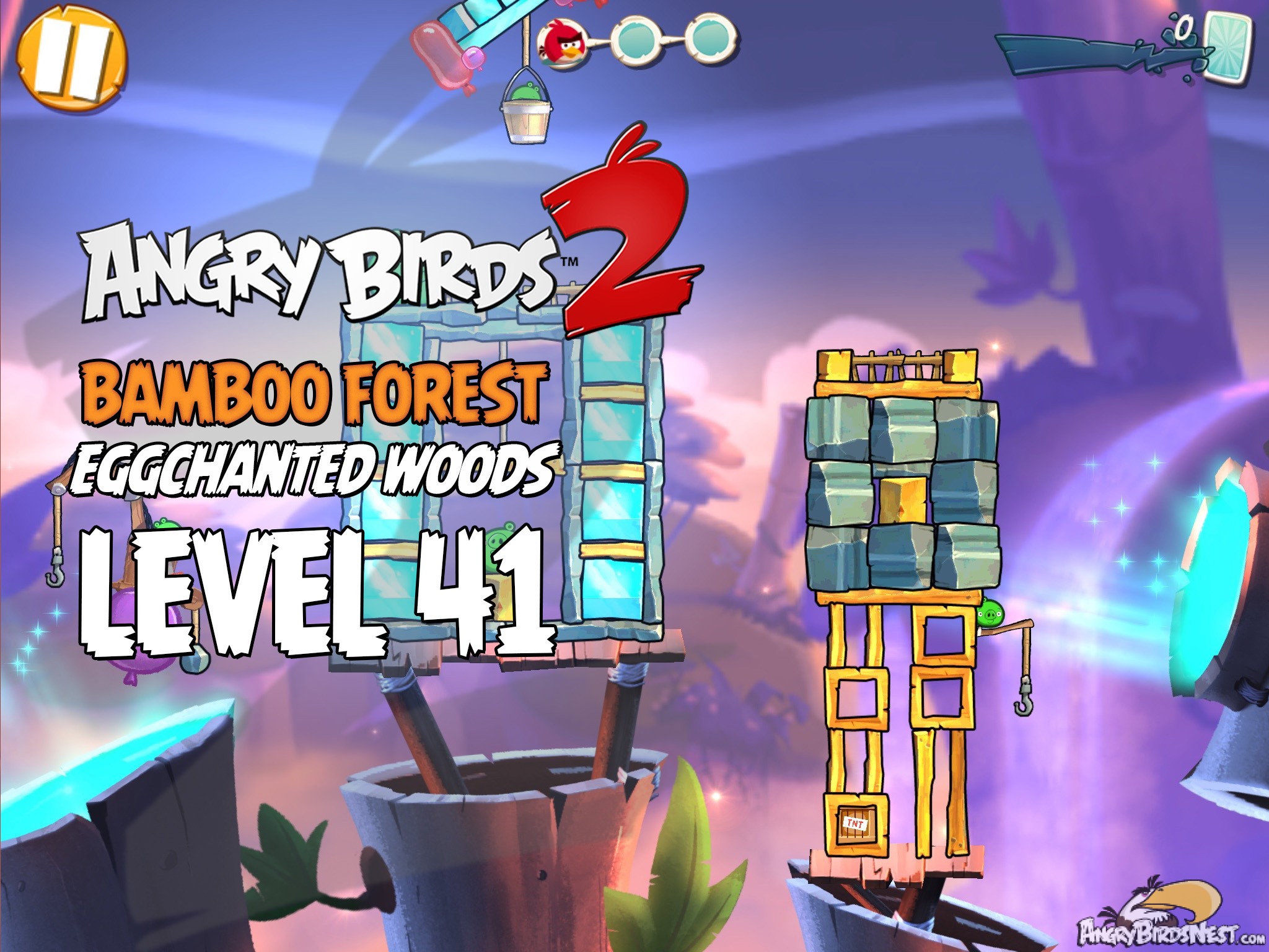 Angry Birds 2 Bamboo Forest Eggchanted Woods Level 41