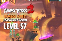 Angry Birds 2 Level 57 Bamboo Forest – Eggchanted Woods 3-Star Walkthrough