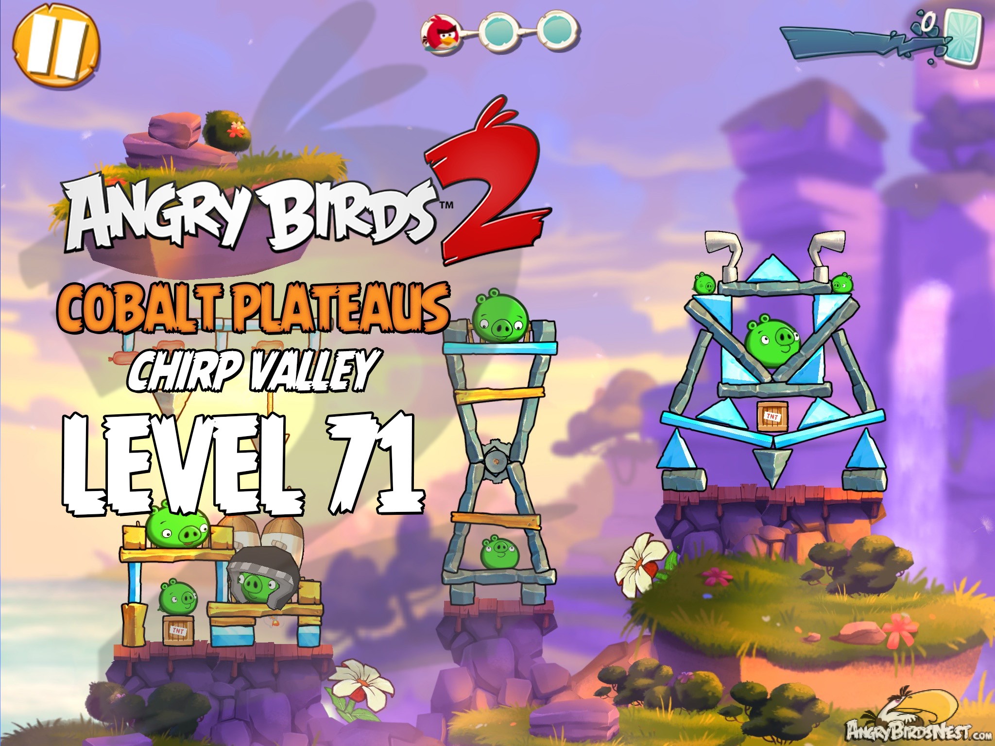 Angry Birds 2 Cobalt Plateaus Chirp Valley Level 71