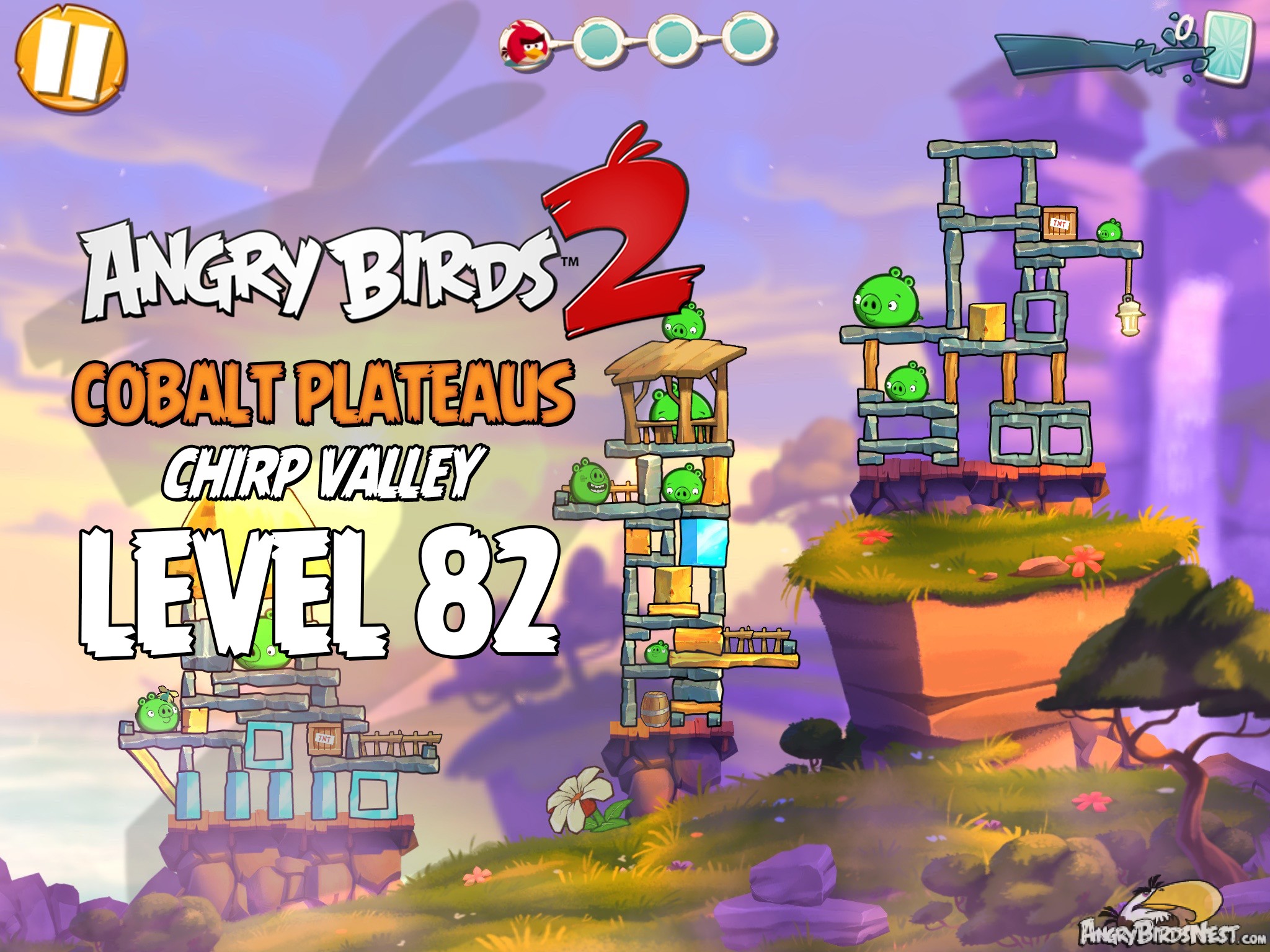 Angry Birds 2 Cobalt Plateaus Chirp Valley Level 82