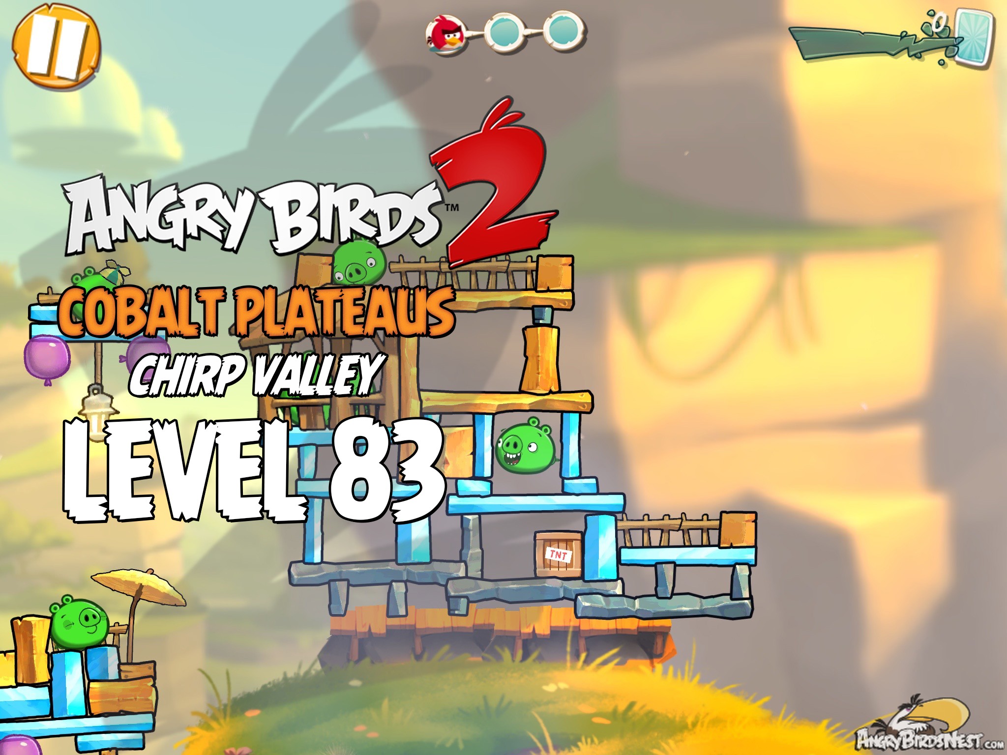 Angry Birds 2 Cobalt Plateaus Chirp Valley Level 83