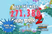Can you ‘Best the Nest’ in Angry Birds Friends Tournament Week 168 Level 6?