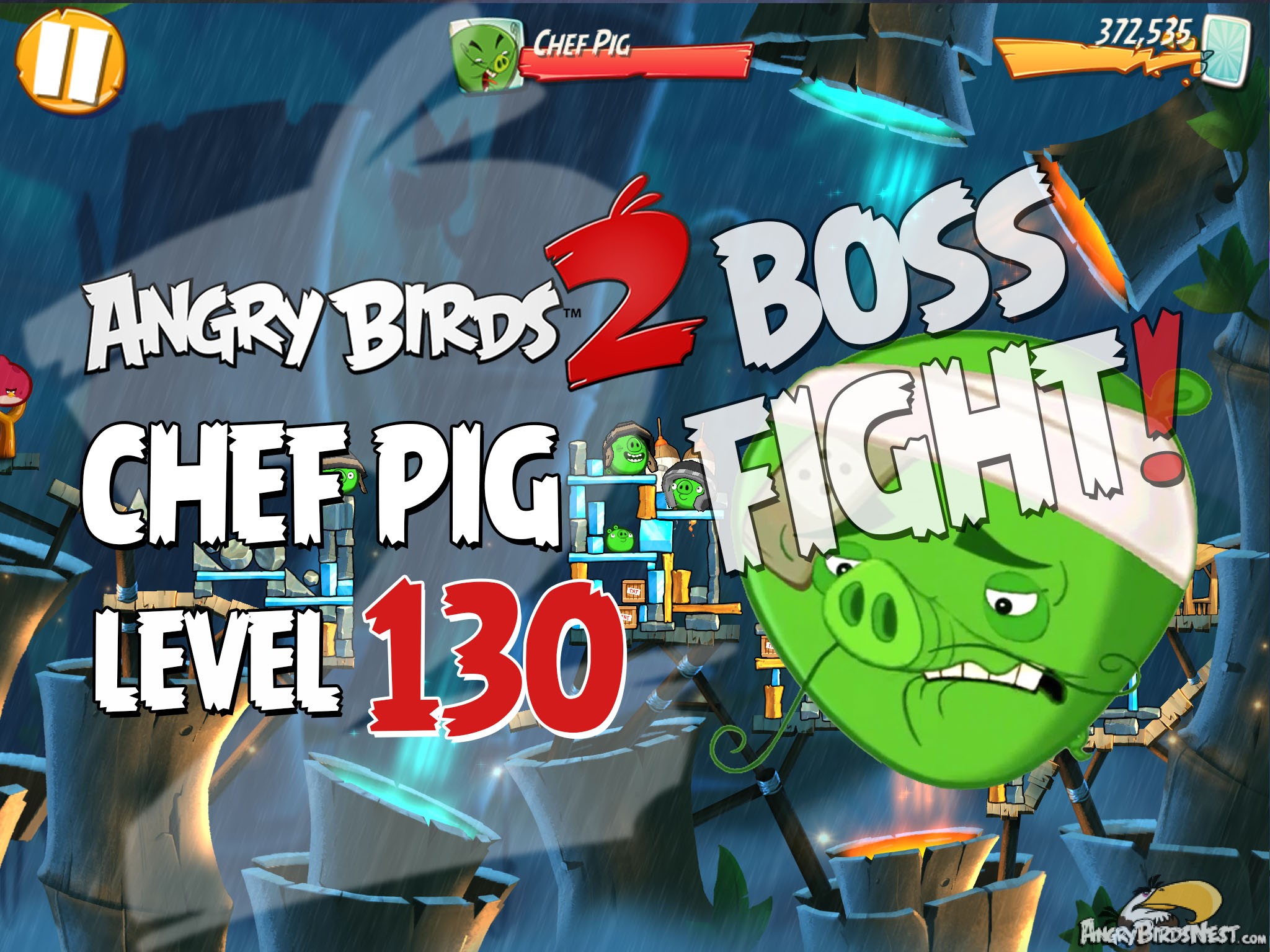 Angry Birds 2 Bamboo Forest Greasy Swamp Level 130