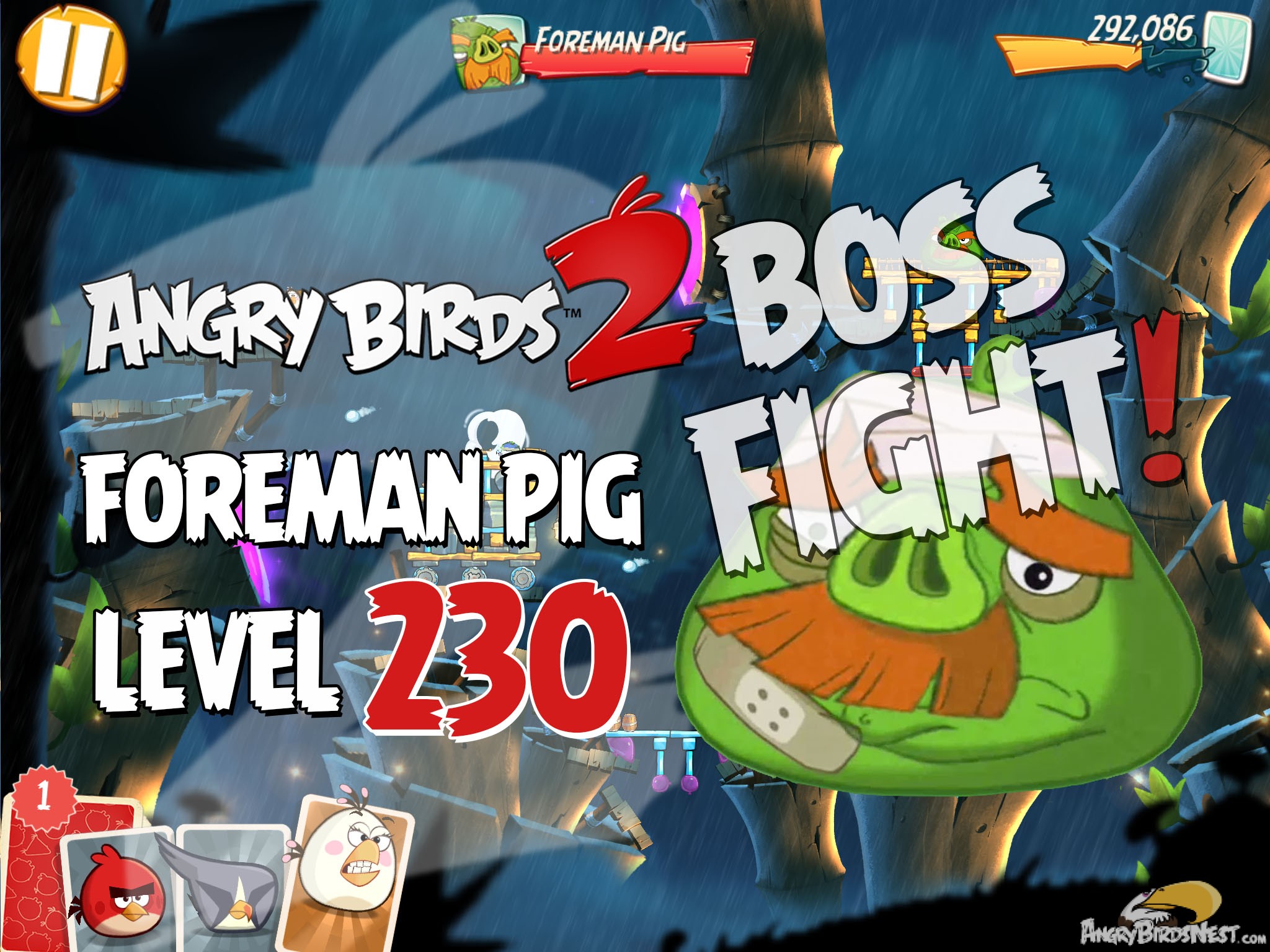 Angry Birds 2 Bamboo Forest Misty Mire Level 230