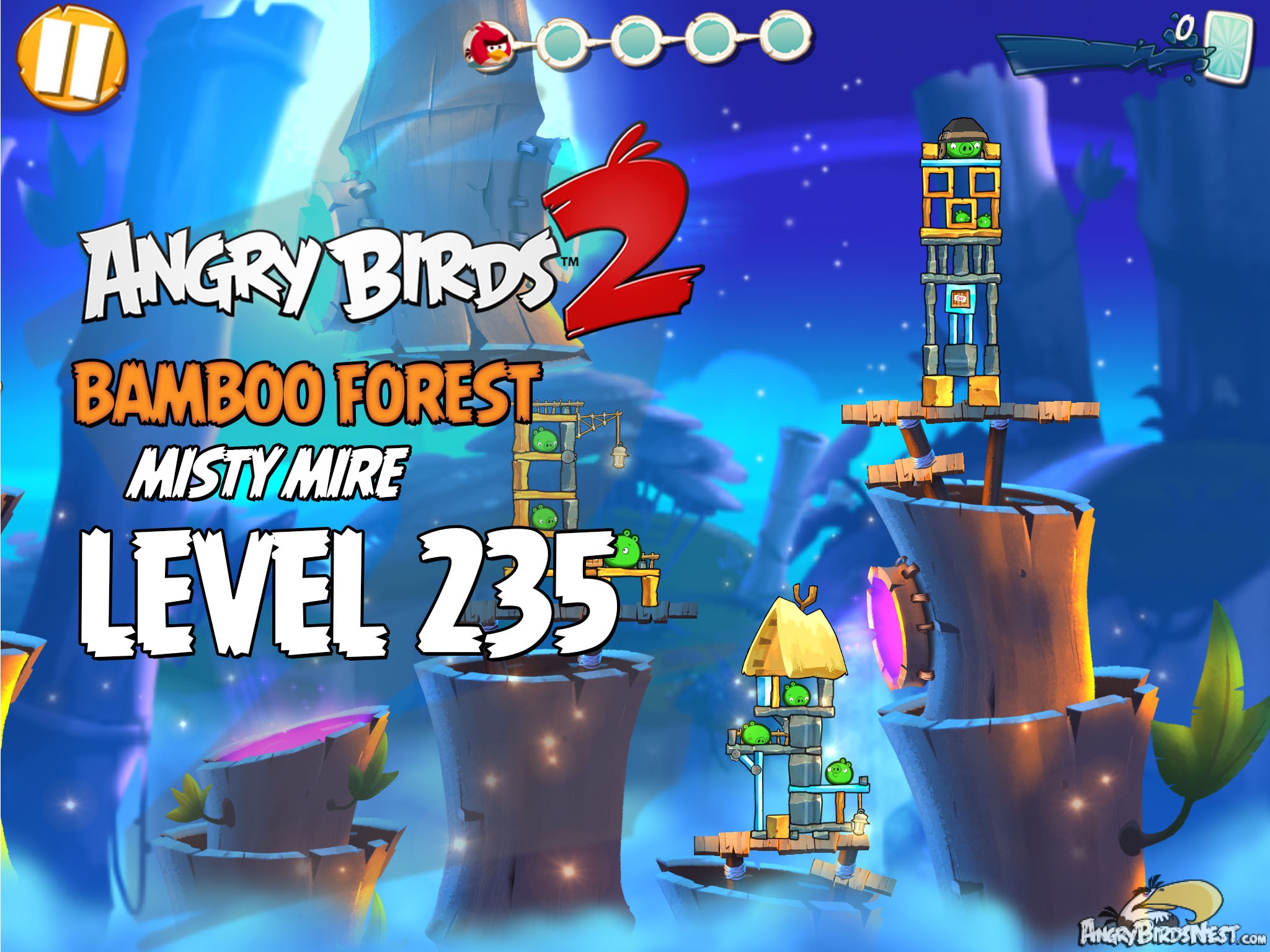 Angry Birds 2 Bamboo Forest Misty Mire Level 235