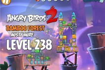 Angry Birds 2 Level 238 Bamboo Forest – Misty Mire 3-Star Walkthrough