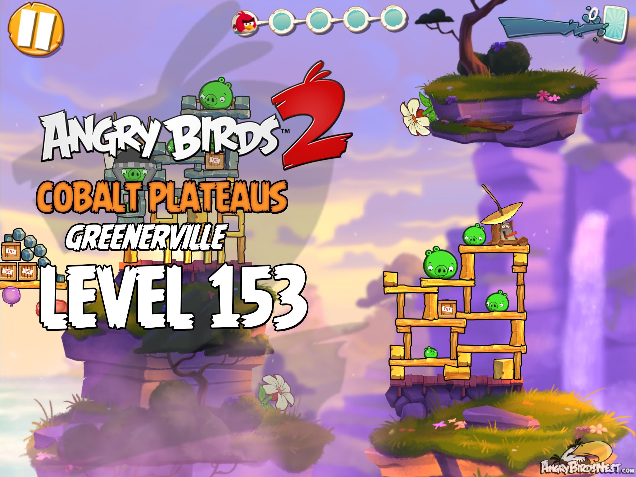 Angry Birds 2 Cobalt Plateaus Greenerville Level 153