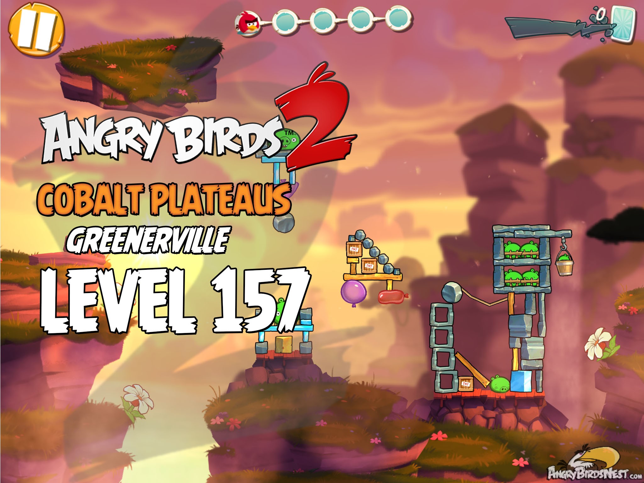 Angry Birds 2 Cobalt Plateaus Greenerville Level 157