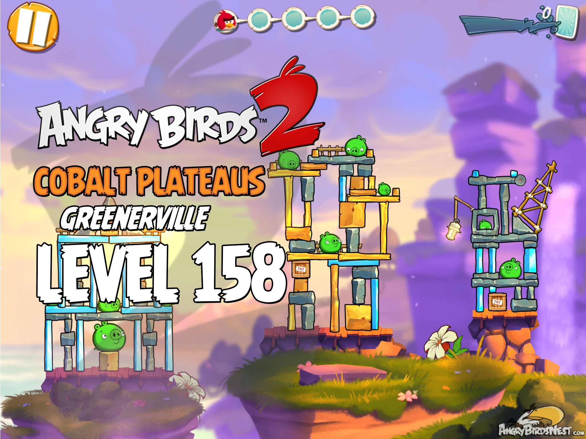 Angry Birds 2 Cobalt Plateaus Greenerville Level 158