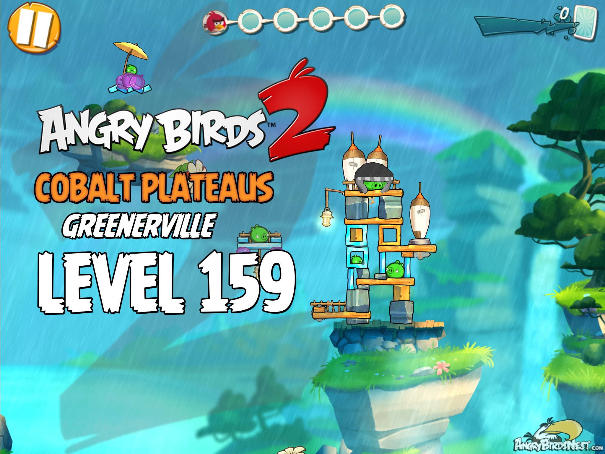 Angry Birds 2 Cobalt Plateaus Greenerville Level 159