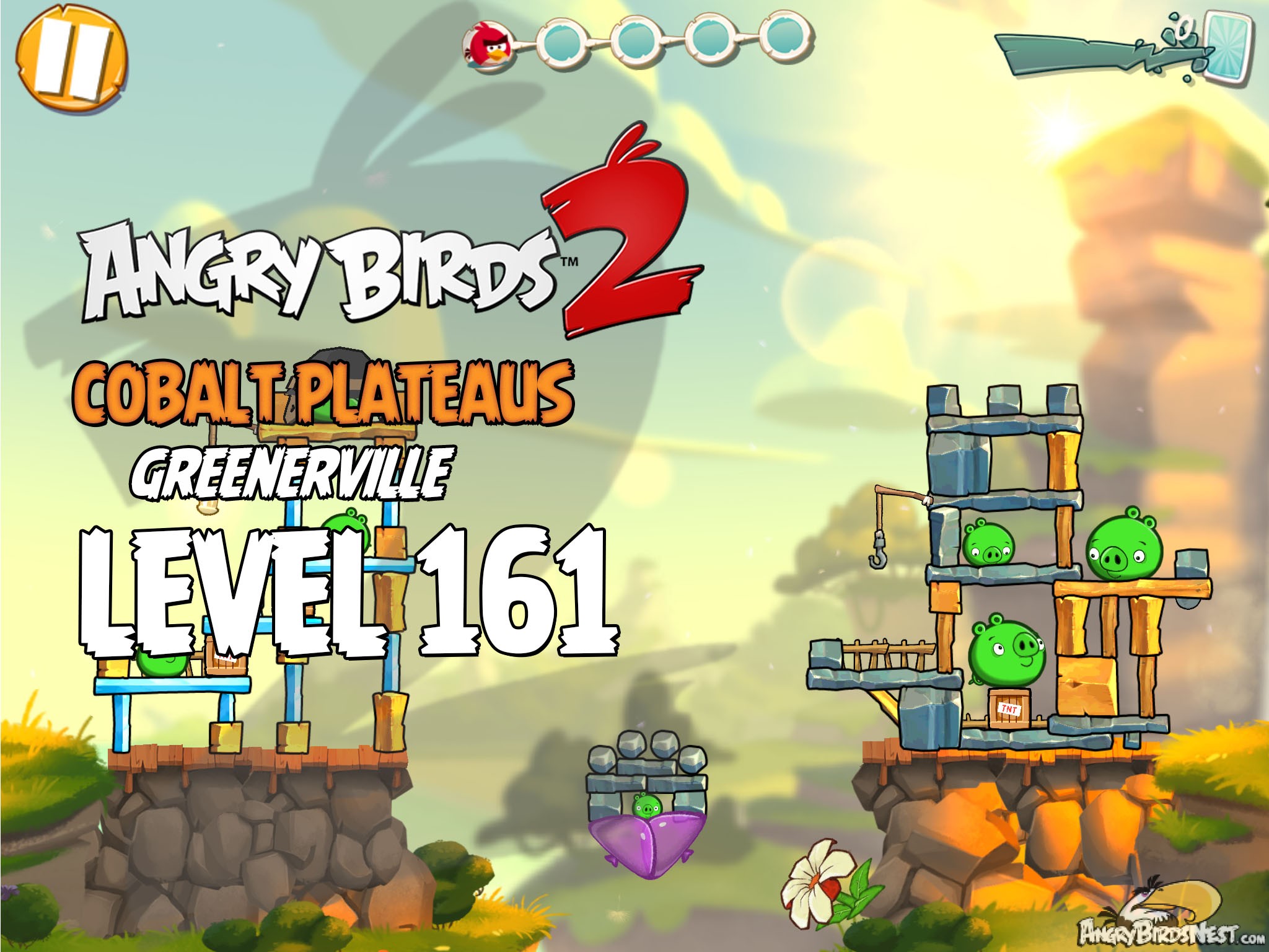 Angry Birds 2 Cobalt Plateaus Greenerville Level 161