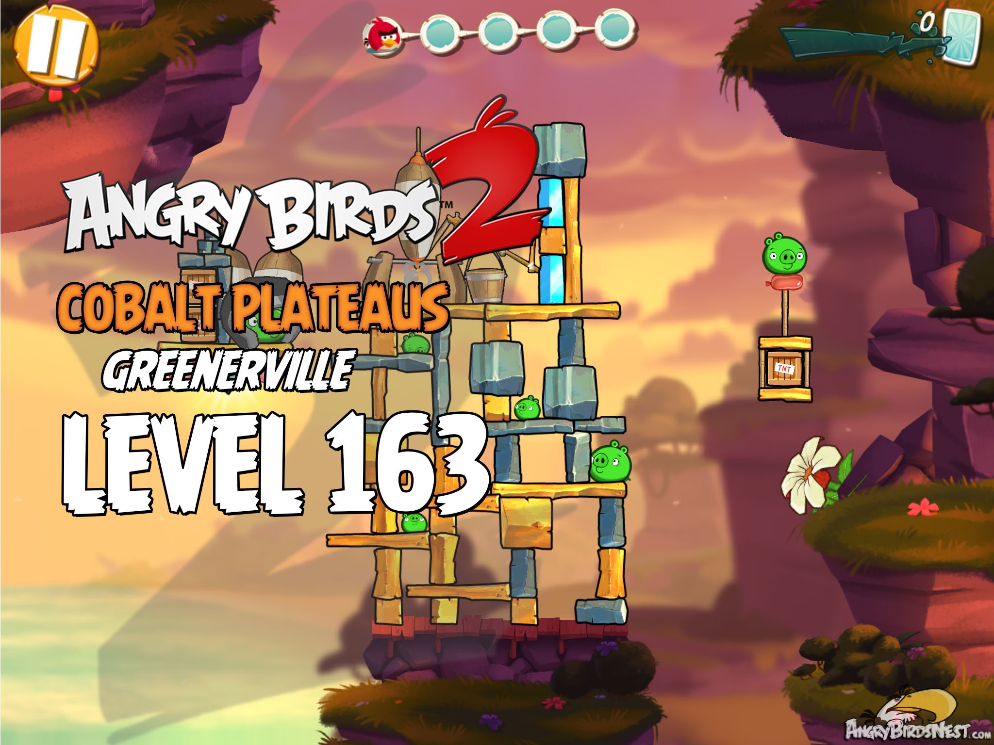 Angry Birds 2 Cobalt Plateaus Greenerville Level 163