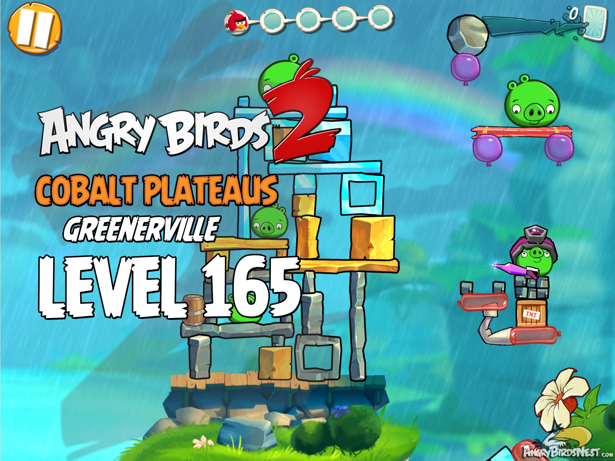 Angry Birds 2 Cobalt Plateaus Greenerville Level 165