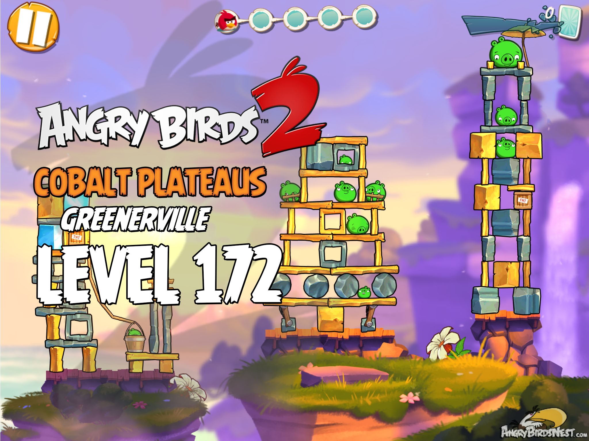 Angry Birds 2 Cobalt Plateaus Greenerville Level 172