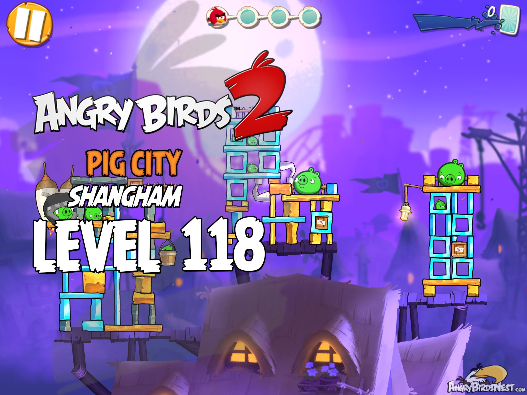 Angry Birds 2 Pig City Shangham Level 118