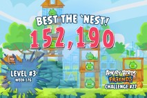 Can you ‘Best the Nest’ in Angry Birds Friends Tournament Week 176 Level 3?