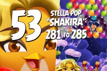 Angry Birds Stella Pop Levels 281 to 285 Cloudy Peaks Walkthroughs