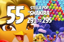 Angry Birds Stella Pop Levels 291 to 295 Cloudy Peaks Walkthroughs