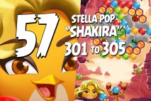 Angry Birds Stella Pop Levels 301 to 305 Love Lagoon Walkthroughs
