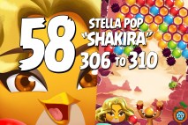 Angry Birds Stella Pop Levels 306 to 310 Love Lagoon Walkthroughs