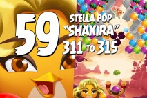 Angry Birds Stella Pop Levels 311 to 315 Love Lagoon Walkthroughs