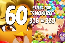 Angry Birds Stella Pop Levels 316 to 320 Love Lagoon Walkthroughs
