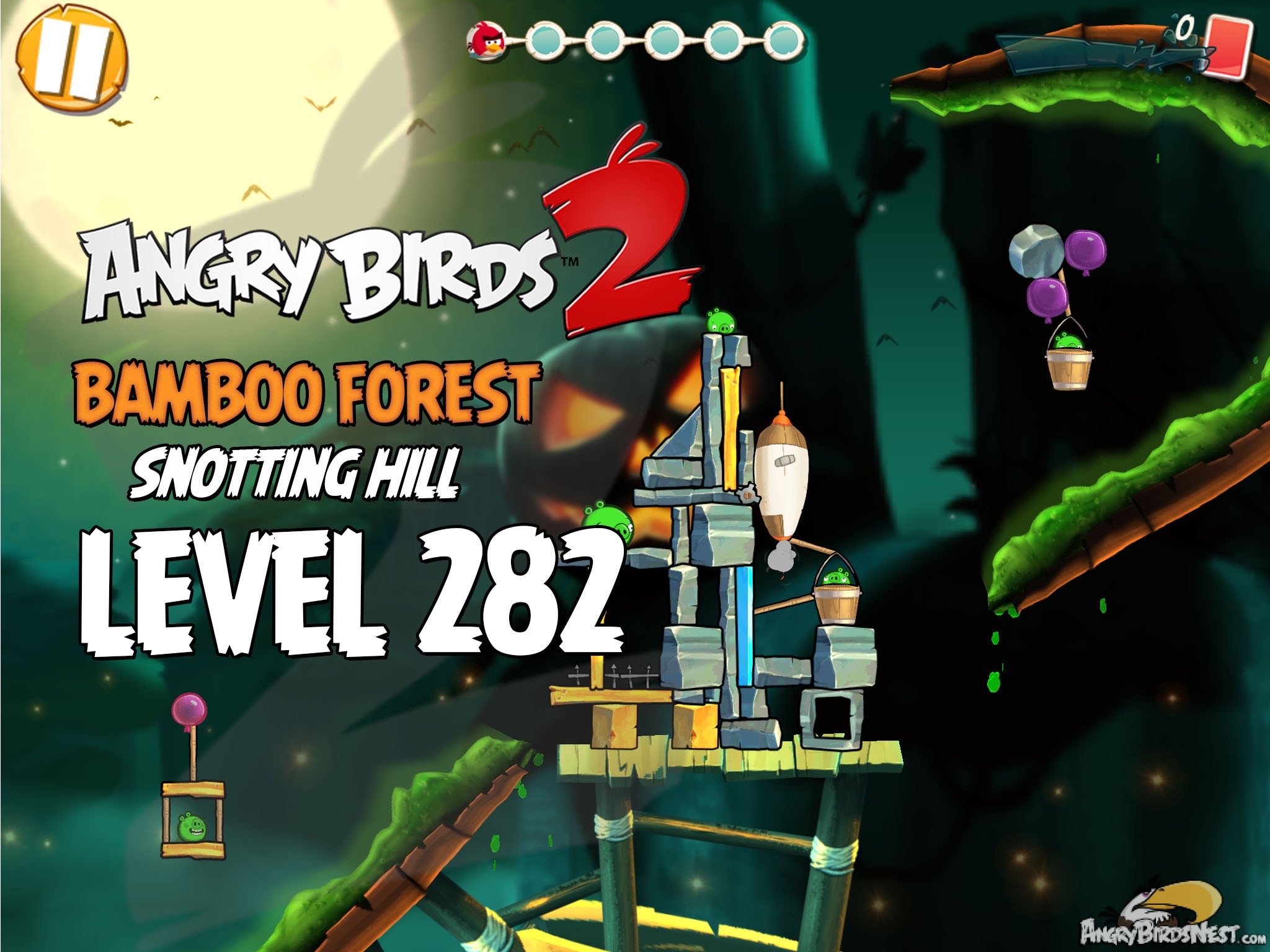 Angry Birds 2 Bambbo Forest Snotting Hill Level 282