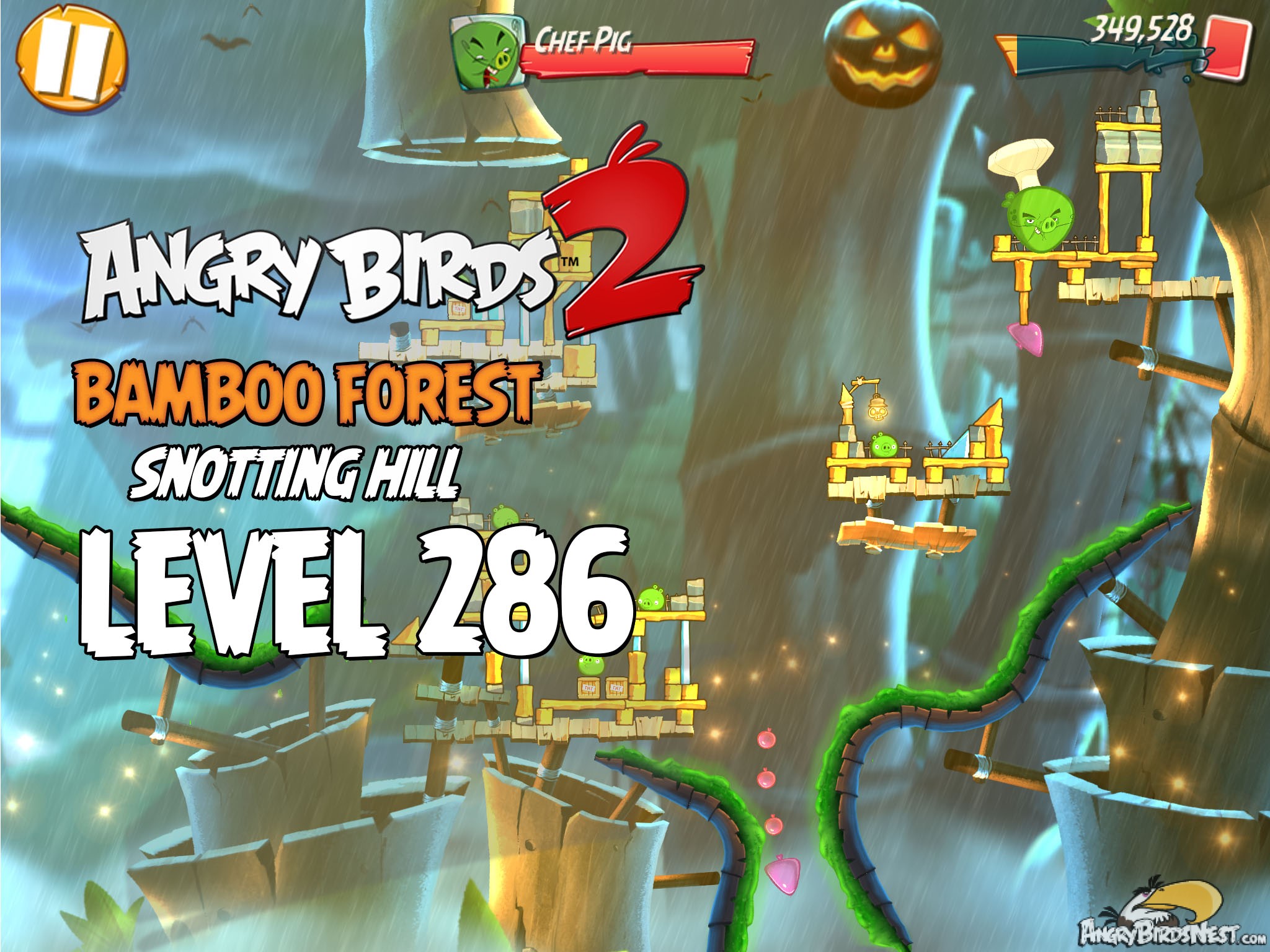 Angry Birds 2 Bambbo Forest Snotting Hill Level 286