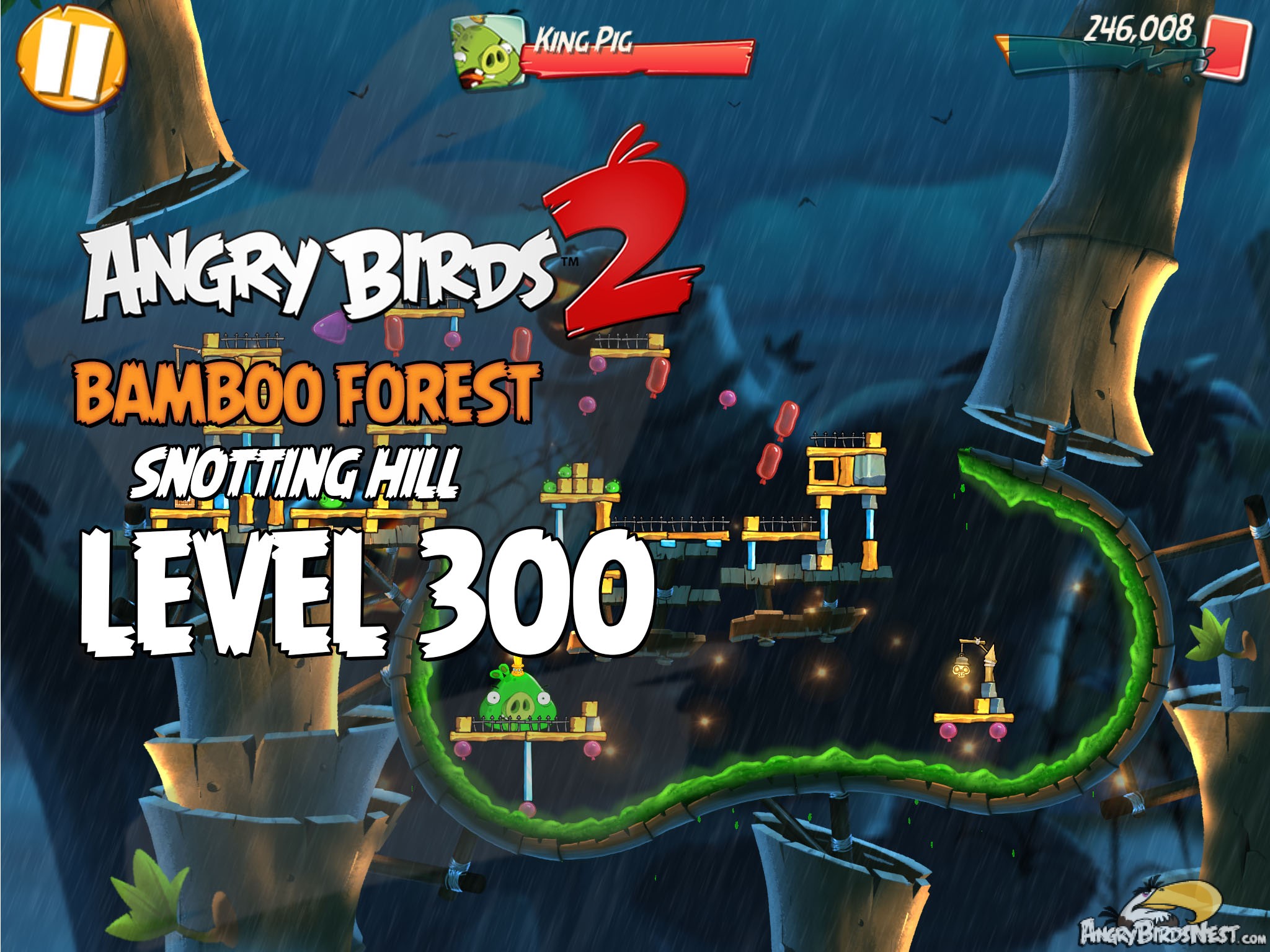 Angry Birds 2 Bambbo Forest Snotting Hill Level 300