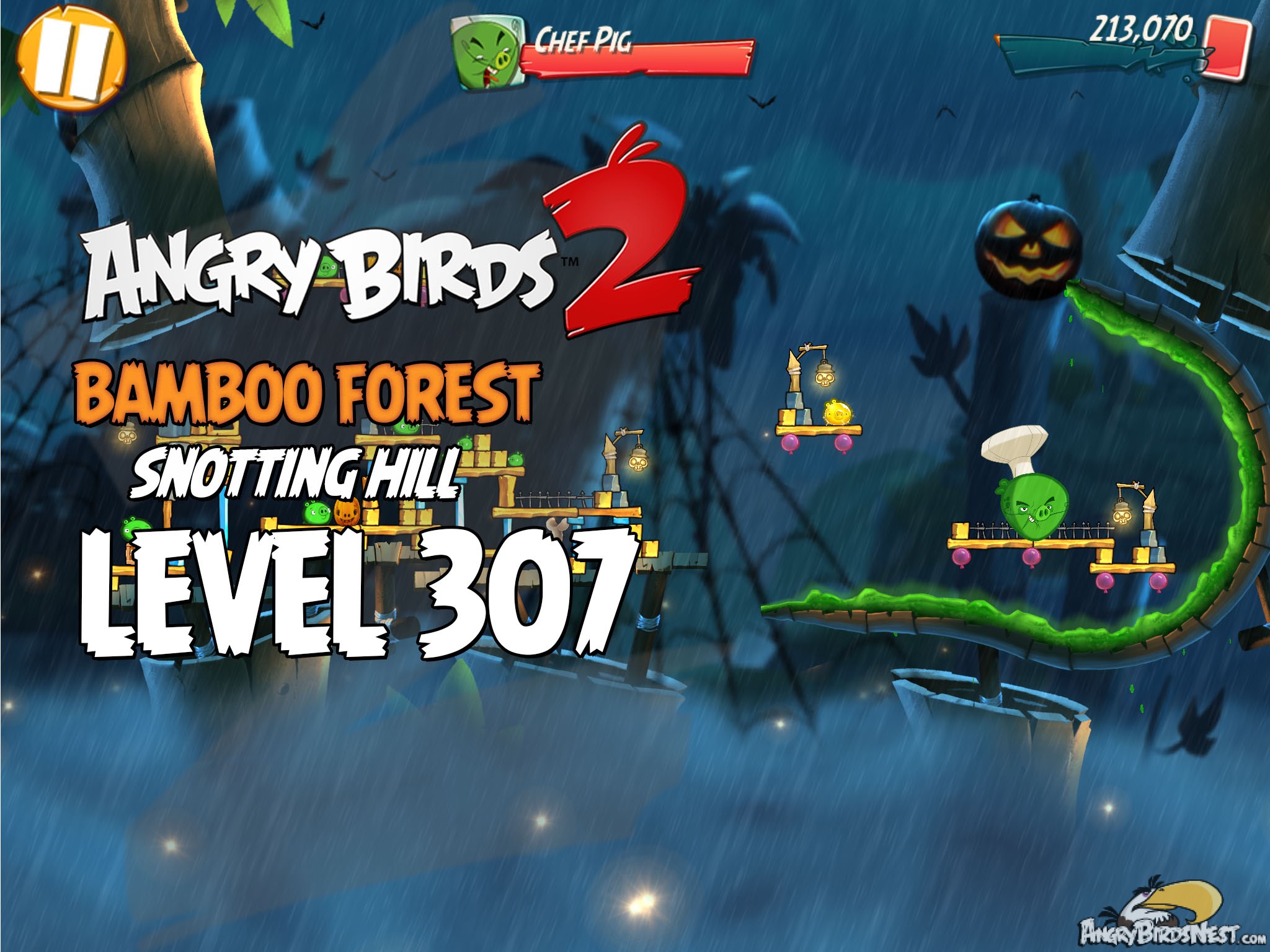 Angry Birds 2 Bamboo Forest Snotting Hill Level 307