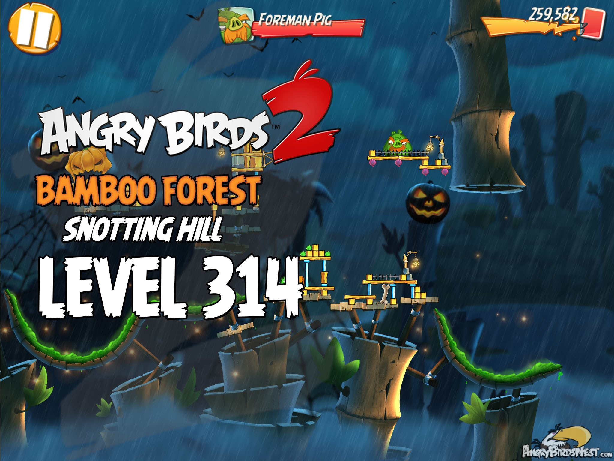 Angry Birds 2 Bamboo Forest Snotting Hill Level 314