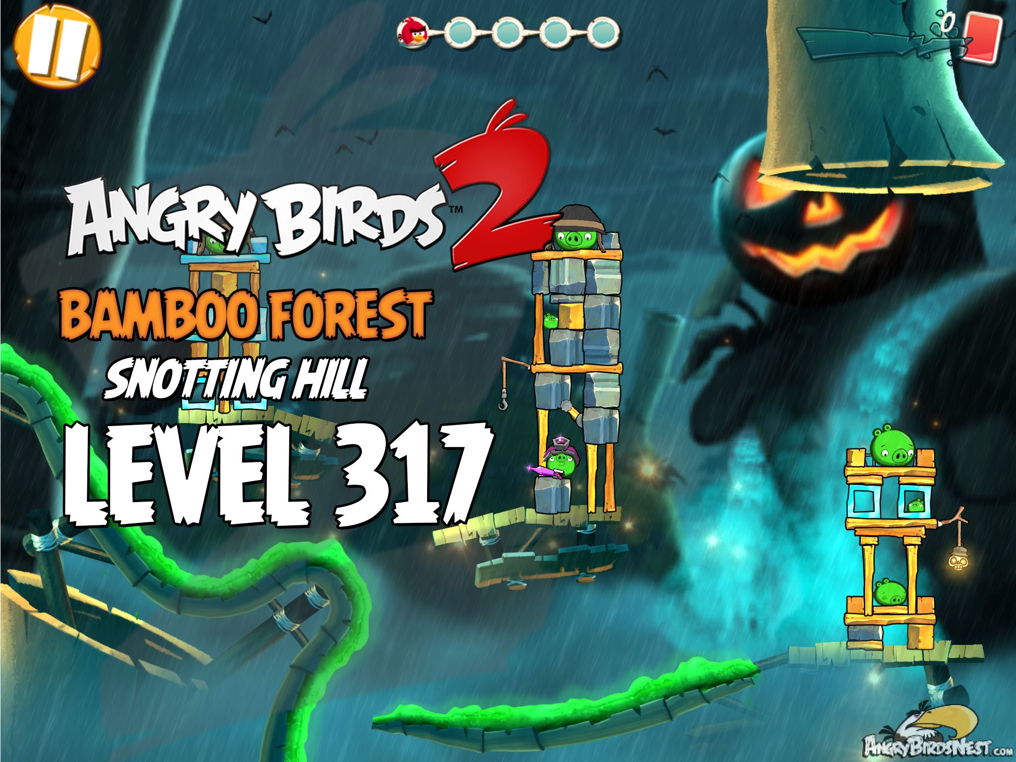 Angry Birds 2 Bamboo Forest Snotting Hill Level 317