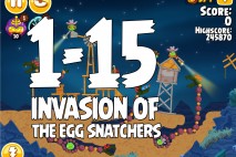 Angry Birds Seasons Invasion of the Egg Snatchers Level 1-15 Walkthrough