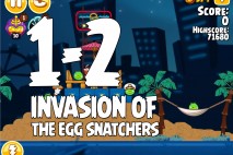 Angry Birds Seasons Invasion of the Egg Snatchers Level 1-2 Walkthrough