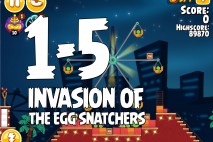 Angry Birds Seasons Invasion of the Egg Snatchers Level 1-5 Walkthrough