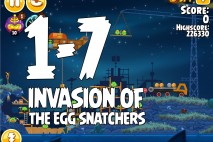 Angry Birds Seasons Invasion of the Egg Snatchers Level 1-7 Walkthrough