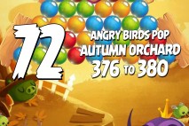 Angry Birds Pop Levels 376 to 380 Autumn Orchard Walkthroughs